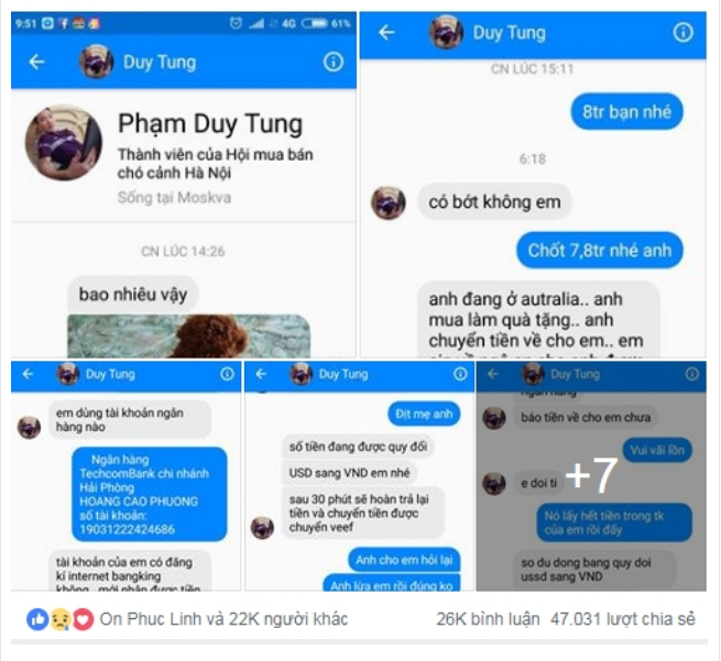 Cảnh báo thủ đoạn dùng tài khoản Facebook lừa lấy mã OTP