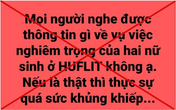 Vụ tin đồn nữ sinh viên HUFLIT bị xâm hại: Clip khóc, la hét tại trường quân sự đã bị cắt ghép dàn dựng - Ảnh 1.