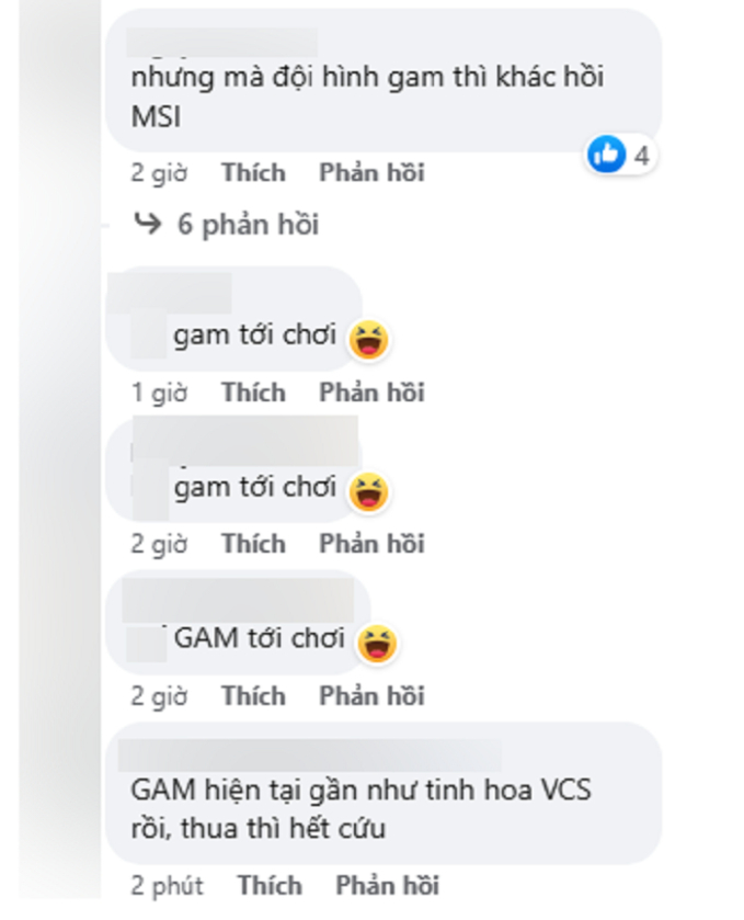 Nhiều fan VCS mỉa mai GAM