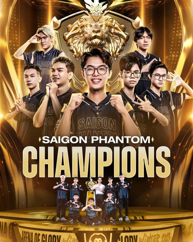 Saigon Phantom lên ngôi vô địch lần thứ 7, phá vỡ mọi kỷ lục của Liên Quân