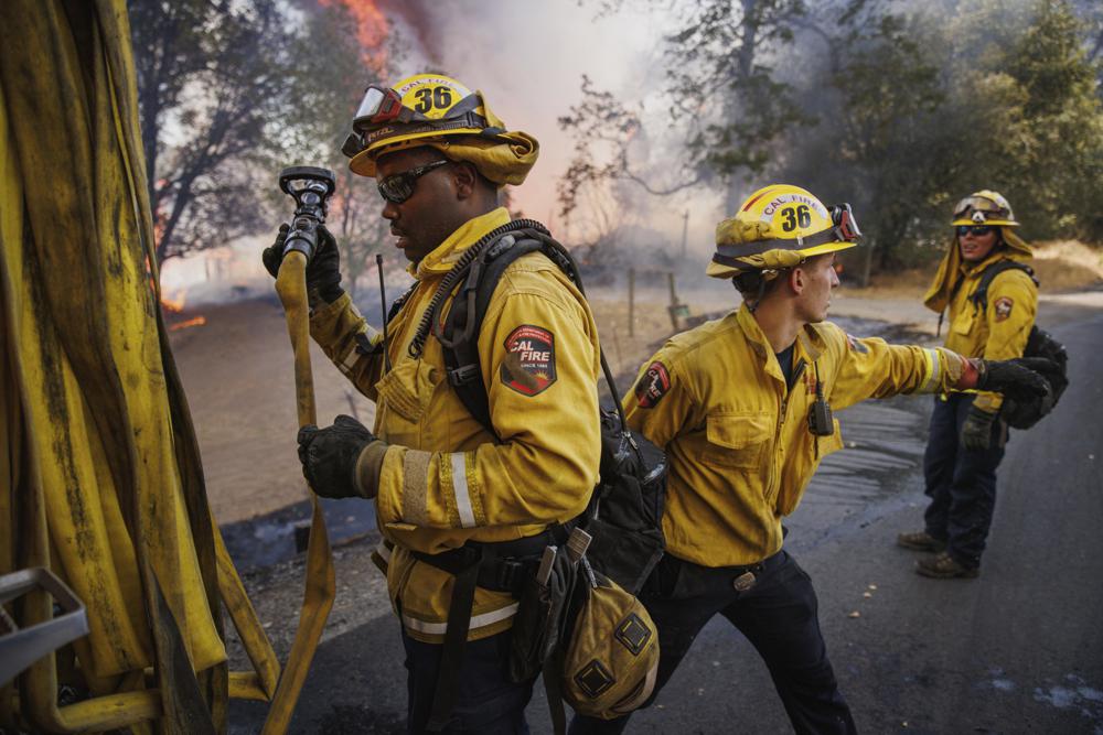 Hàng nghìn ha rừng bị thiêu rụi tại California khi nắng nóng bao trùm nước Mỹ - Ảnh 4.