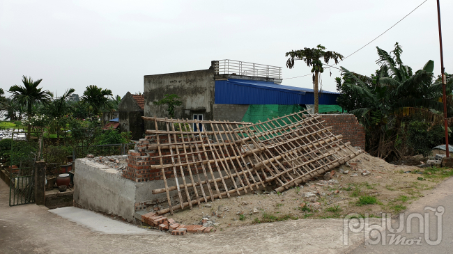 Công trình vi phạm của hộ ông Bùi Huy Lễ sau khi đã phá dỡ.