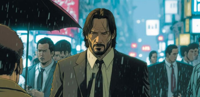 John Wick được làm thành anime, người hâm mộ ấn tượng 