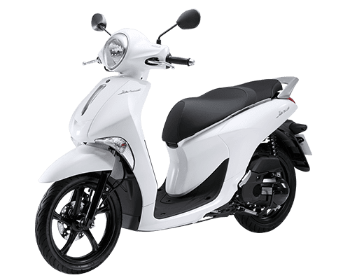 Yamaha Janus màu trắng.