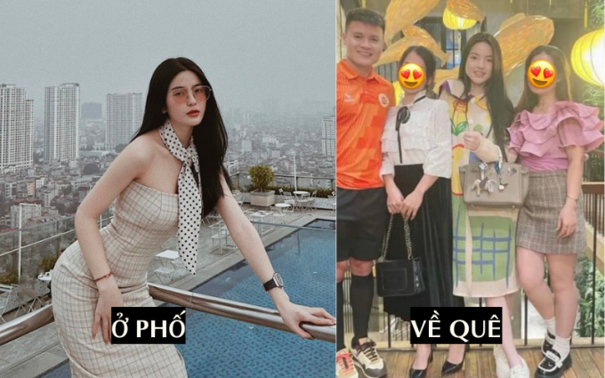 Sự khác biệt của vợ sắp cưới Quang Hải khi ở phố và về quê