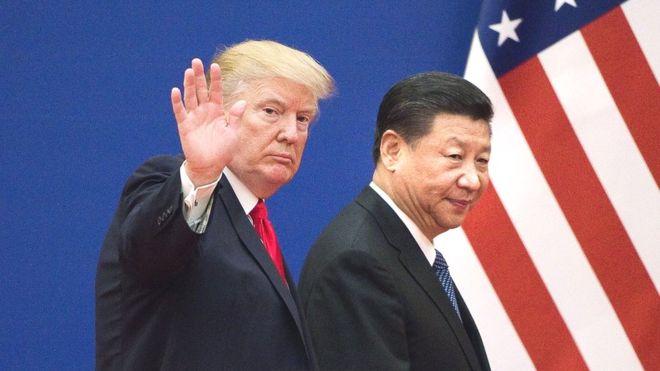 Tổng thống Mỹ Donald Trump và Tập Cận Bình.