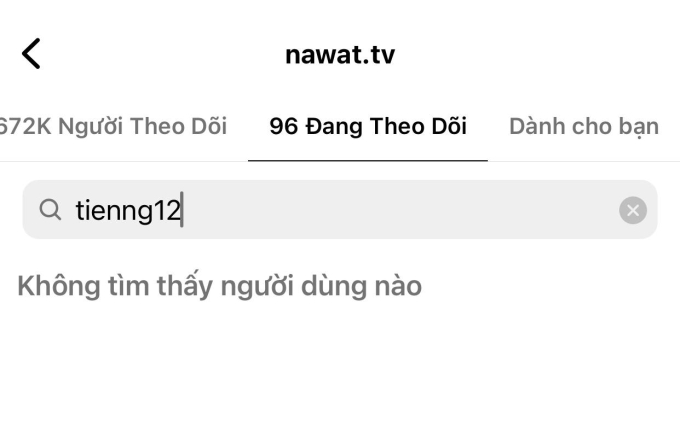 Hiện tại ông Nawat vẫn chưa ấn theo dõi lại 