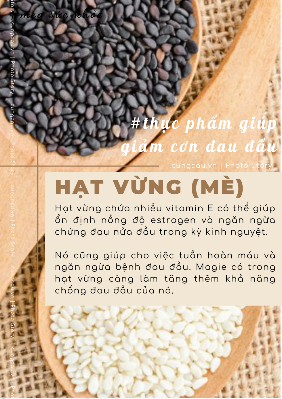 6 thực phẩm giúp giảm nhanh cơn đau đầu mà không cần dùng thuốc