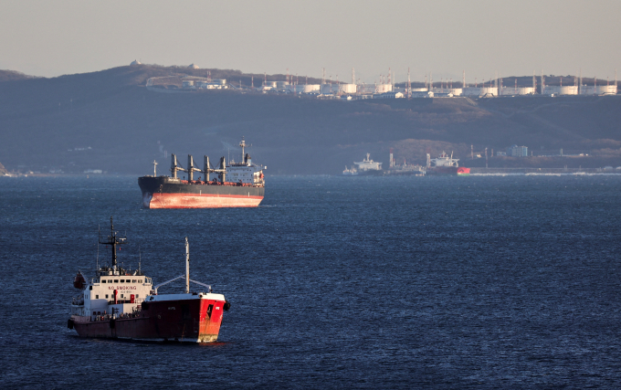 Vịnh Nakhodka gần thành phố cảng Nakhodka, Nga, ngày 4/12/2022. Ảnh: Reuters