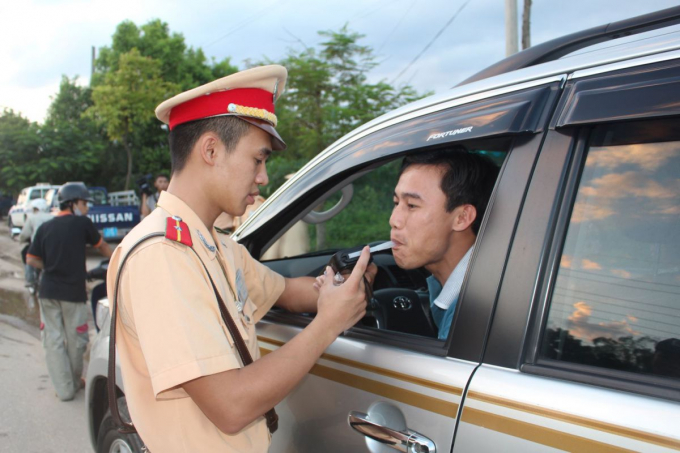 Mỗi trường hợp đo nồng độ cồn được sử dụng một ống thổi riêng