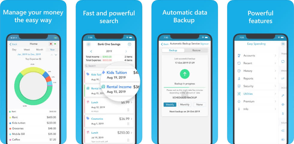 Ứng dụng này sẽ giúp bạn dễ dàng kiểm soát được chi tiêu trên các thiết bị iOS một cách dễ dàng. Đã có hơn 1 triệu người sử dụng hài lòng về ứng dụng, với nhiều tính năng đặc biệt như tự động sao lưu (Automatic Backup Service)...