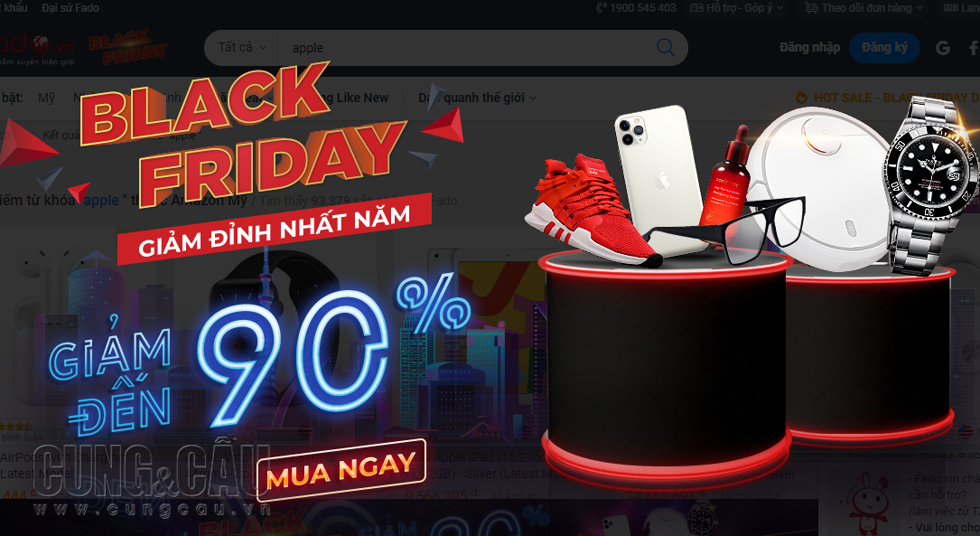 Nhiều mặt hàng được giảm giá mạnh trên trang mua sắm điện tử Shopee lên đến 90%.