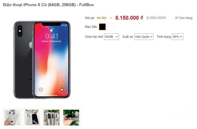 iPhone hàng bãi giá thấp hơn máy xách tay nhưng chất lượng khó đảm bảo