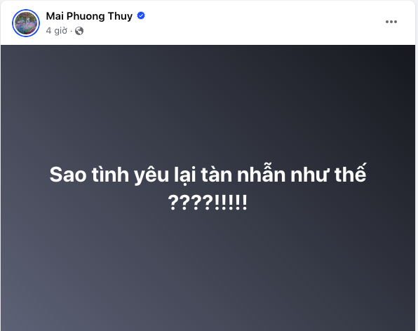 Chia sẻ của Mai Phương Thúy.