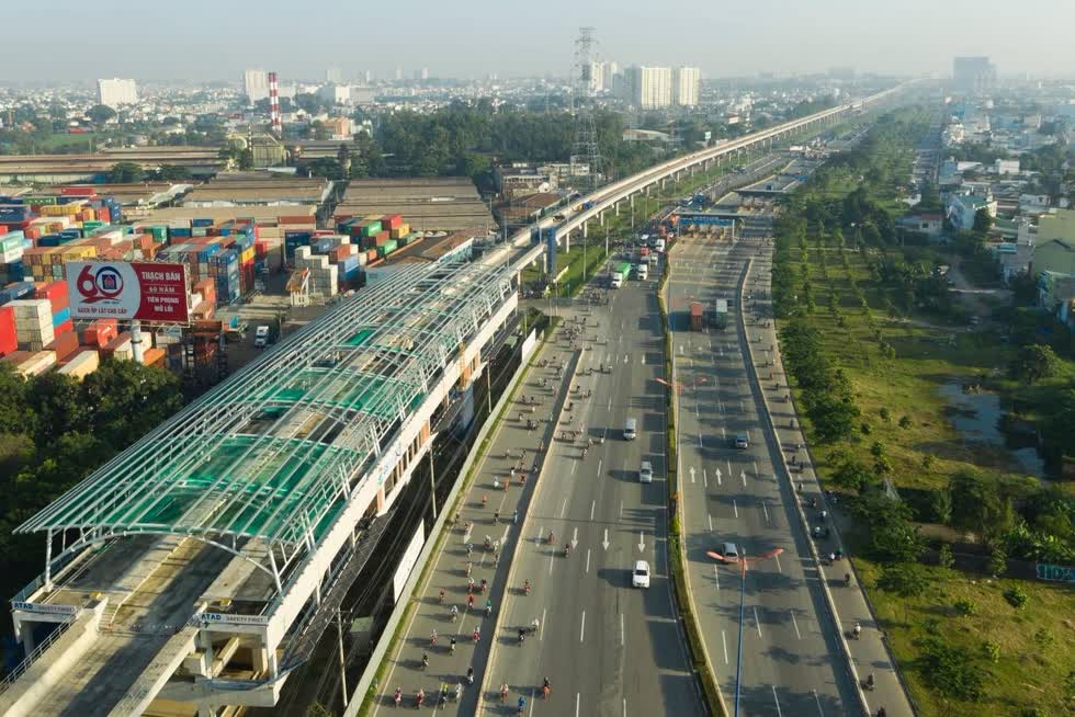 Tuyến Metro số 1 TP.HCM. Ảnh minh họa