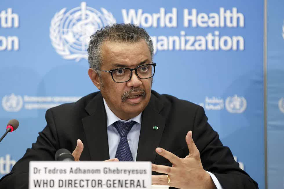 Tổng Giám đốc WHO Tedros Adhanom Ghebreyesus. Ảnh: China Daily