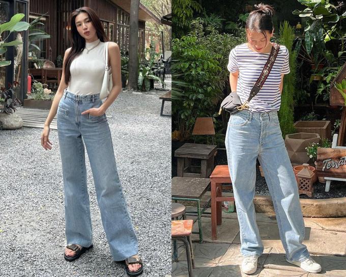 4 kiểu quần jeans không bao giờ lỗi mốt trong tủ đồ của sao Việt