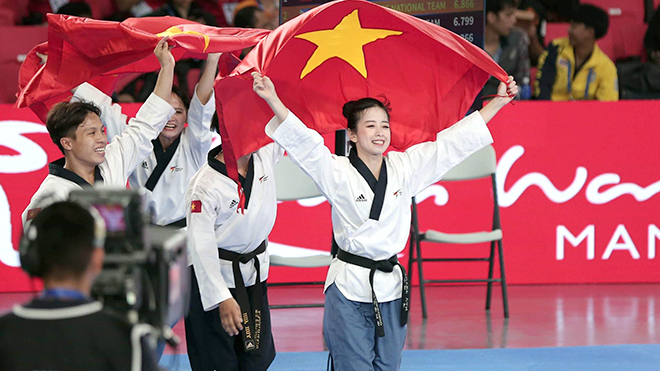 VĐV taekwondo Châu Tuyết Vân. Ảnh: thethaovanhoa.vn