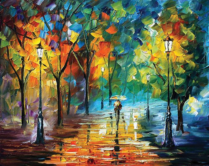 Tranh minh họa: Leonid Afremov.