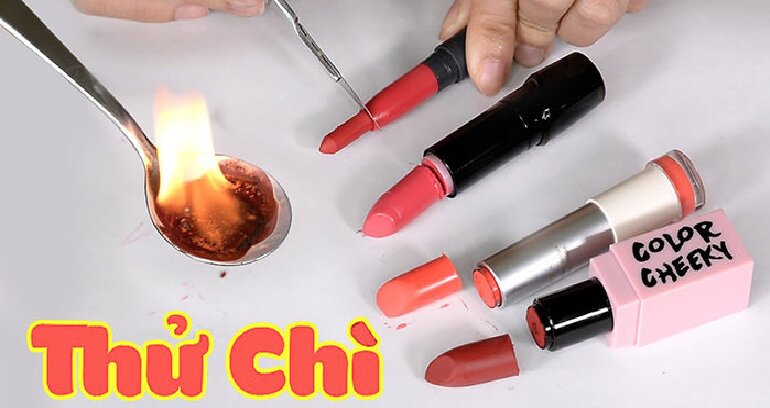 Cách nhận biết hàm lượng chì trong son môi