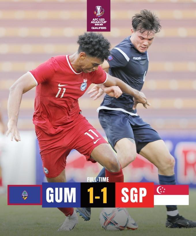 U23 Guam tạo nên bất ngờ lớn tại vòng loại U23 châu Á 2024. (Ảnh: AFC)