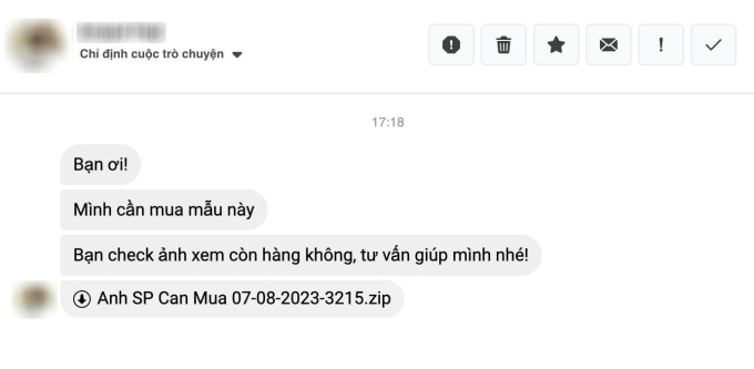 Người dùng Facebook trên máy tính cần tuyệt đối cảnh giác khi nhận tệp tin có đuôi 