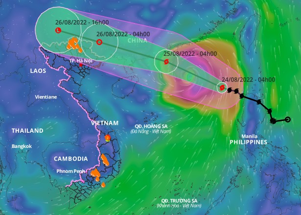 Bão số 3 giật cấp 13 đang ở khu vực phía Đông Bắc Biển Đông