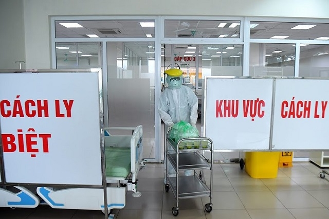 Khu cách ly đặc biệt tại Bệnh viện Nhiệt đới Trung ương. Ảnh: Nhân Dân