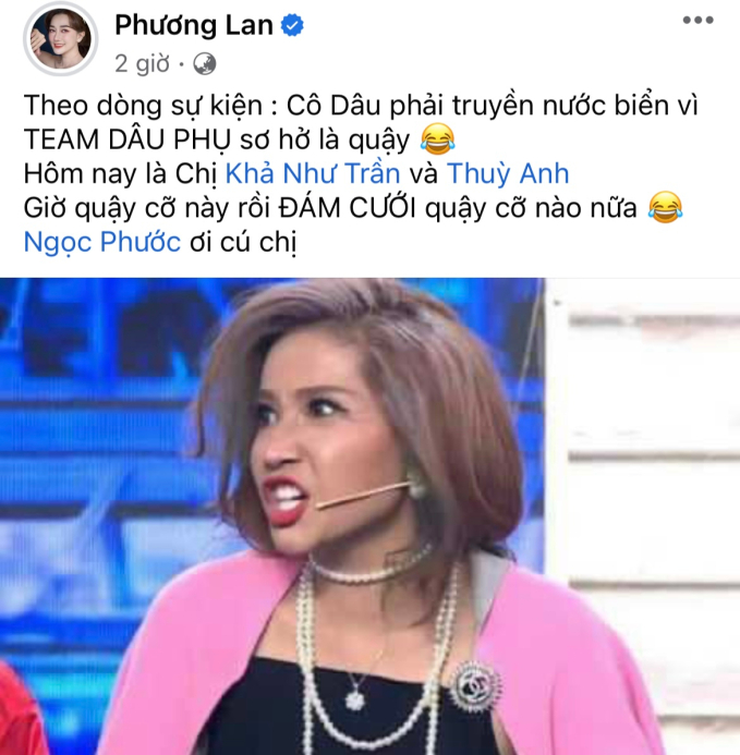 Phương Lan tiết lộ Khả Như là thành viên trong dàn phù dâu