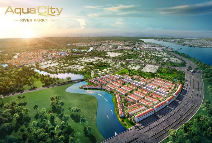   River Park 1 tọa lạc tại cửa ngõ Aqua City, mặt tiền Hương Lộ 2 lộ giới 60m kết nối trực tiếp vào cao tốc TP.HCM - Long Thành - Dầu Giây.  