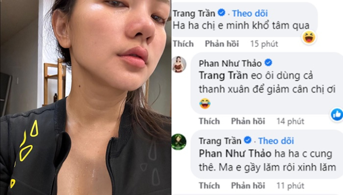 Phan Như Thảo đăng ảnh tập thể dục sáng đầu tuần, được khen ngày càng gầy và xinh hơn nhưng cô vẫn quyết tâm giảm thêm 5kg.