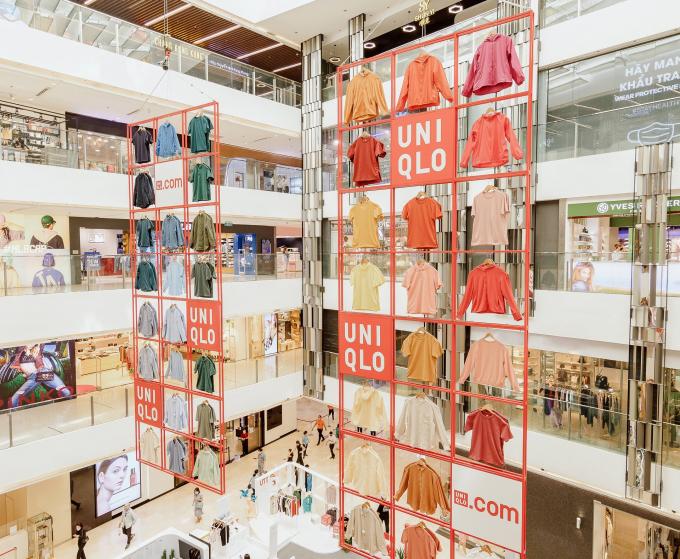 Uniqlo quảng bá cho một sự kiện mới đây tại Saigon Centre. Ảnh: Uniqlo