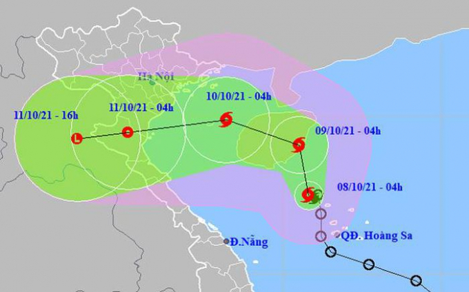 Áp thấp nhiệt đới mạnh lên thành bão, sức gió mạnh nhất giật cấp 10