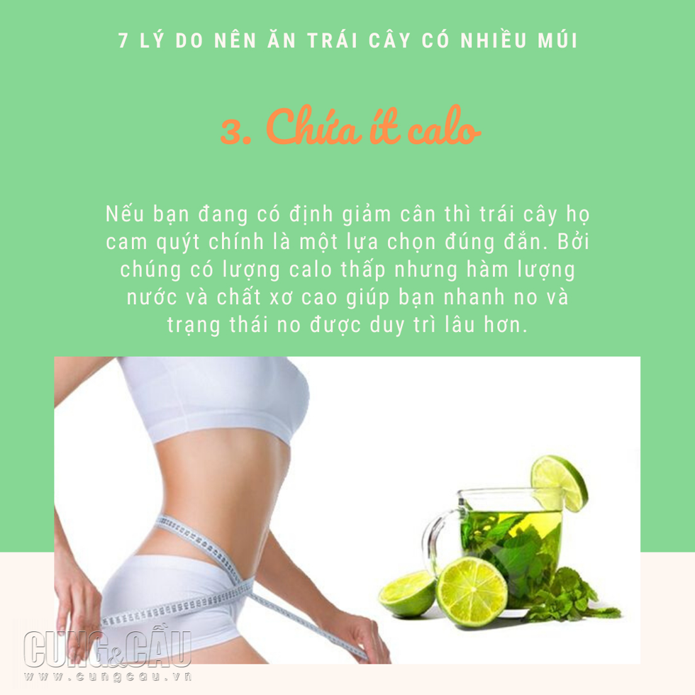 7 lý do nên tăng cường ăn trái cây có nhiều múi