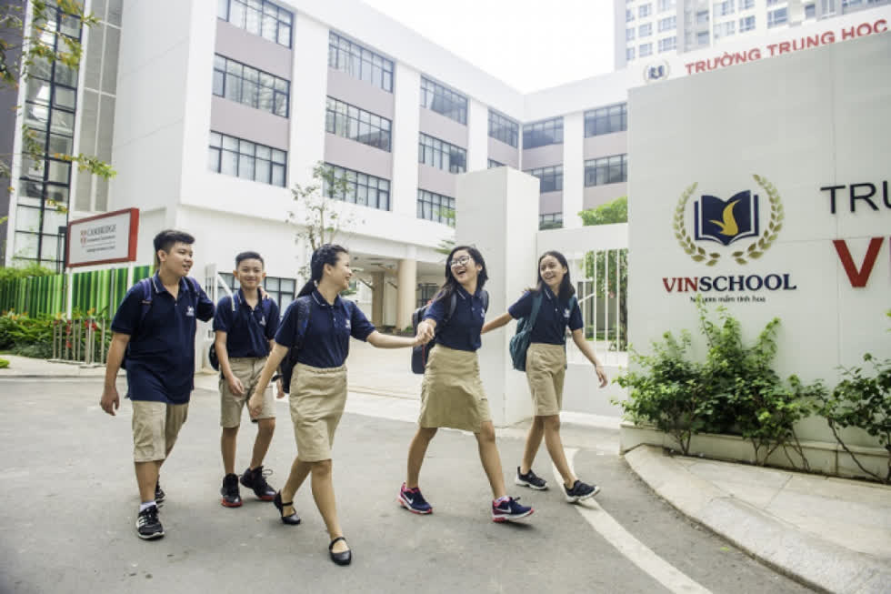 Hệ thống Vinschool đang có 27 trường tư thục. Ảnh: Vingroup