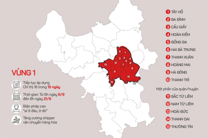 Ba phân vùng chống dịch ở Hà Nội như thế nào?