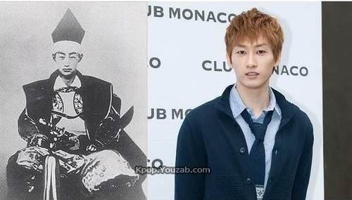 Eunhyuk (Super Junior) được cho là giống với Matsudaira Katamori - 1 Samurai của Nhật Bản, nhất là ở đôi mắt dài và khuôn mặt thanh mảnh