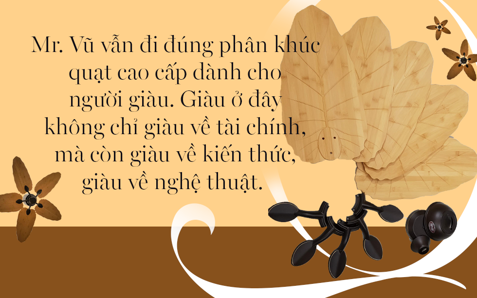 Những bộ phận quạt sẽ được kết nối với nhau để thành chiếc quạt hoàn chỉnh.