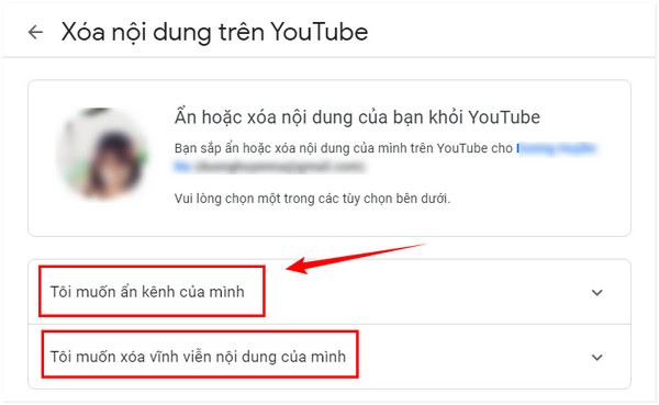 Cách ẩn tạm thời hoặc xóa kênh YouTube  