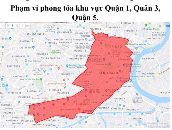   Sơ đồ hạn chế xe ra vào quận 1, quận 3, quận 5 tối 10-12 phục vụ người dân đi xem bóng đá - Nguồn: Sở GTVT TP.HCM  