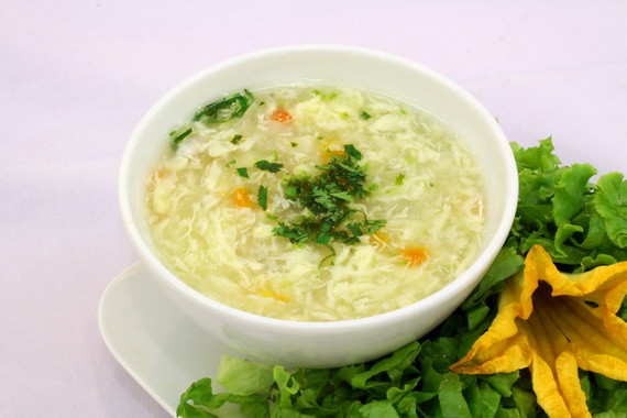 Món soup măng tây khai vị ngọt thanh