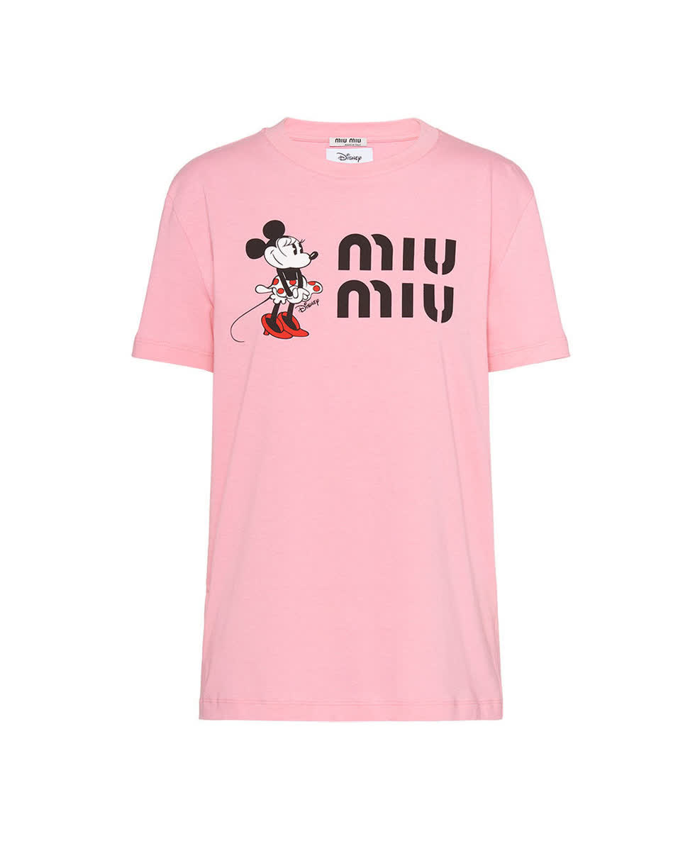   Áo phông với hình ảnh ảnh Chuột Minnie của Miu Miu  