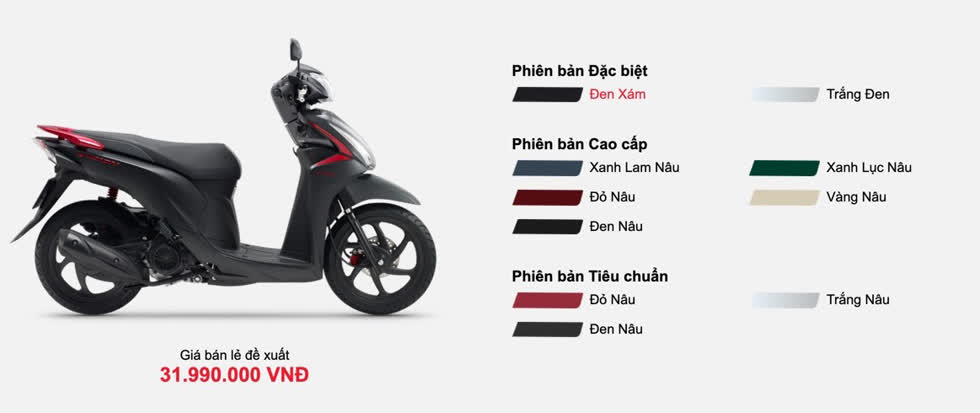 Giá xe máy Honda Vision tháng 3/2020: Cao hơn giá niêm yết từ 1-1,5 triệu