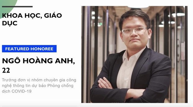           Ngô Hoàng Anh. Ảnh chụp từ trang chủ Forbes.          