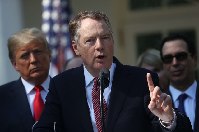 Đại diện Thương mại Mỹ Robert Lighthizer. (Ảnh: AP)