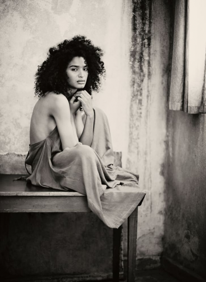 Người mẫu chuyển giới Indya Moore (Ảnh: Paolo Roversi/Pirelli)