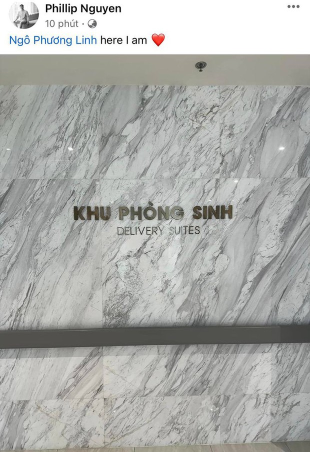 Phillip Nguyễn check-in khu phòng sinh và 