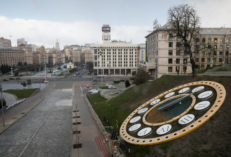 Maidan Nezalezhnosti (Quảng trường Độc lập) ở Kie, Ukaraine.