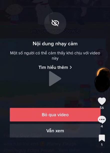 Các video chứa nội dung được TikTok cảnh báo vẫn xuất hiện nhan nhản trên newfeed của nhiều người dùng