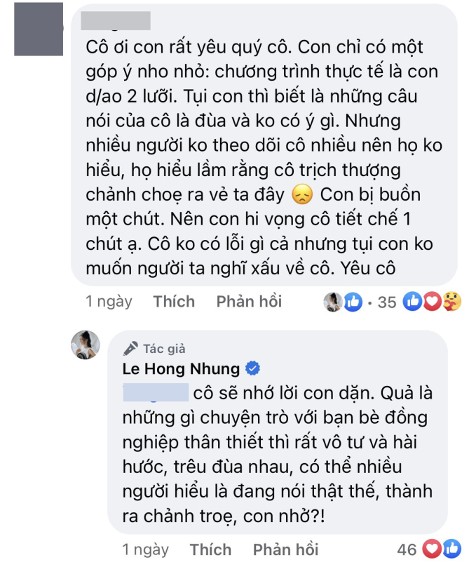 Những chia sẻ của Diva Hồng Nhung nhanh chóng thu hút sự chú ý của cư dân mạng